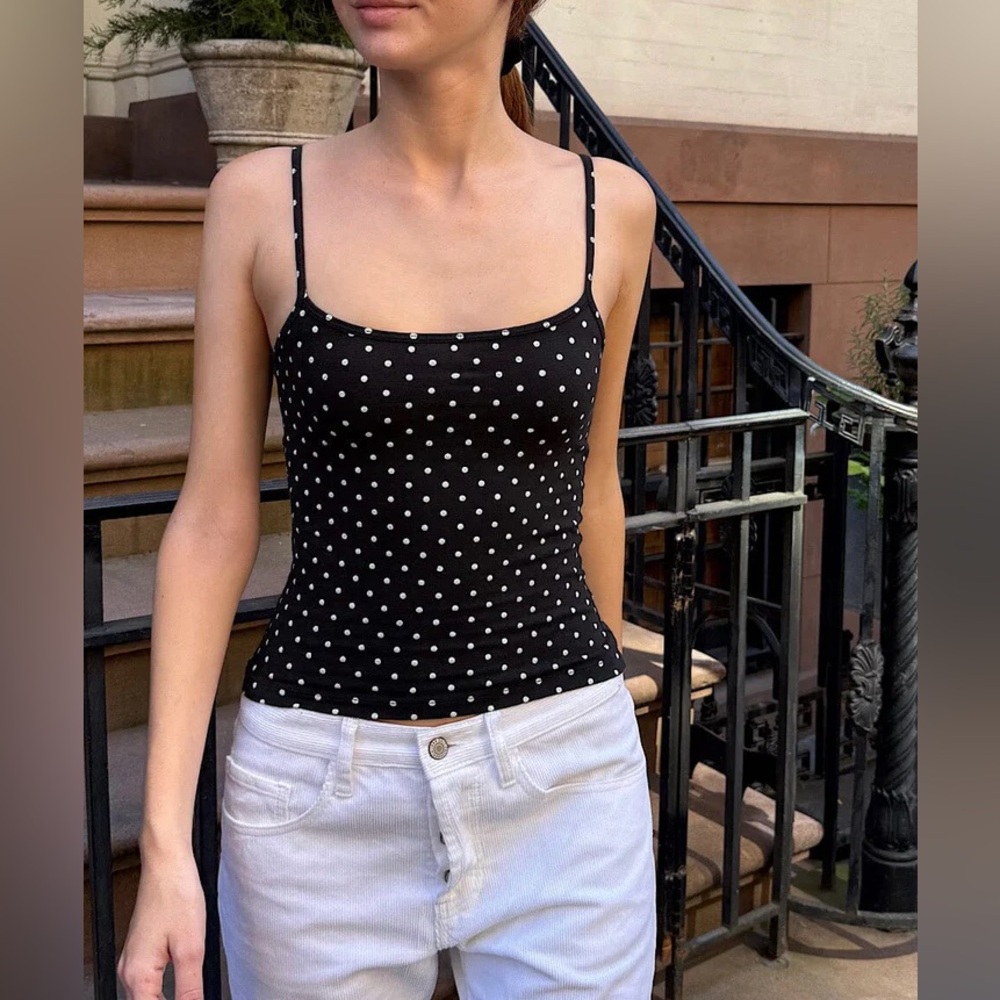 Brandy melville Skylar polka dots tank top